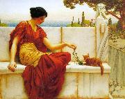 John William Godward The Tease oil painting artist